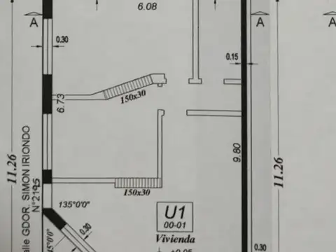 Depto Tipo Casa en Venta de 3 ambientes