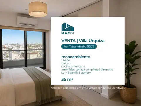 Excelente Dpto. en Venta con full amenities.
