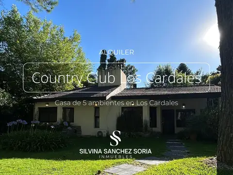 ALQUILER ANUAL CASA 5 AMBIENTES EN LOS CARDALES COUNTRY CLUB