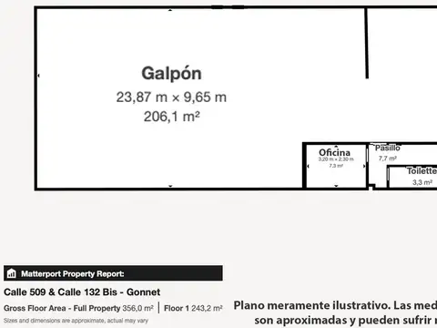 Galpon en Venta en Jose Hernandez, USD 260.000