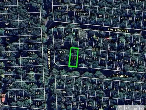 Terreno en Venta 37  mts Fondo
