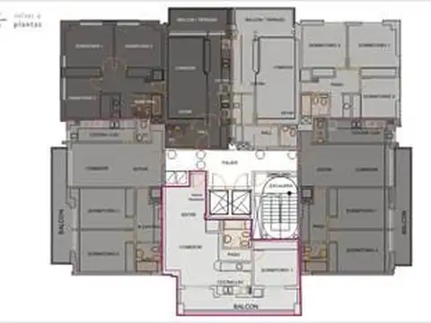 San Martín 100, Piso 6