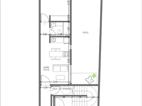 Departamento en Venta de 3 ambientes