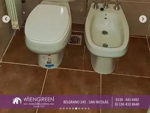 Departamento 2 ambientes con 1 baño