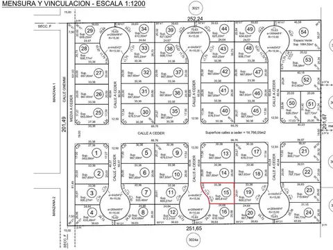 Lote en Venta (N°15), Barrio Amatista, a tres cuadras de Av. San Martín, Escobar. LISTO PARA CONSTRUIR. CONTADO Y/O FINANCIACION