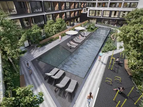Venta de departamento 3 ambientes en Palermo con patio + quincho