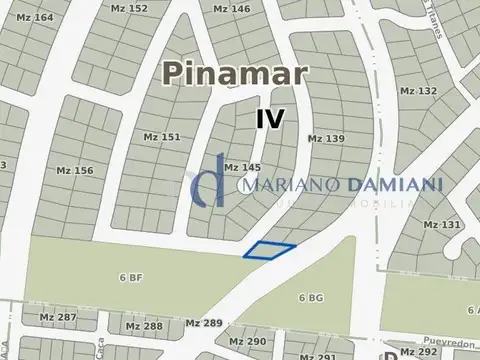 Lote en Venta en Pinamar Zona Náyades