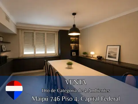 Dto de Categoría de 4 Ambientes  109 m² CABA