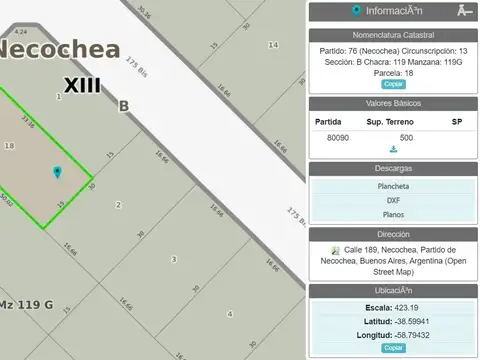 Terreno en Venta de 500,0 m2