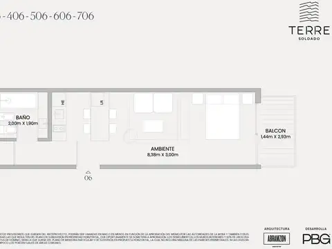 Departamento en Las Cañitas