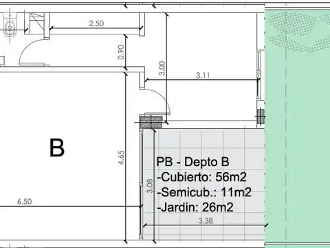 Departamento en Venta de 1 dormitorio