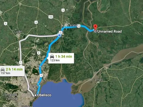 Campo en Venta 340 has en Paranacito Entre Rios, a 1500 metros de RN12