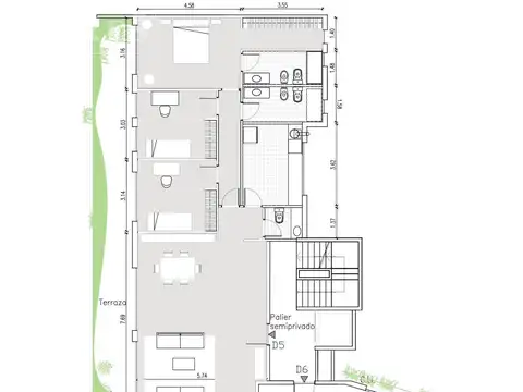 Departamento en Venta con 1 cocheras