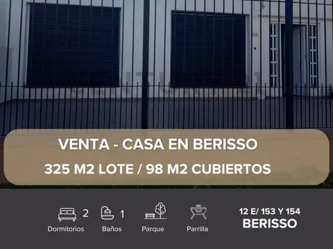 Casa en Venta - Villa Porteña, Berisso