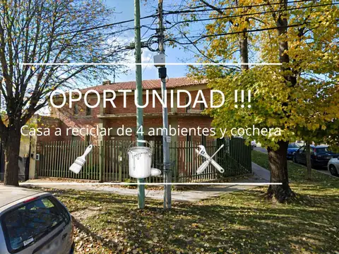 CASA A REFACCIONAR EN ESQUINA LOTE PROPIO 205 m²