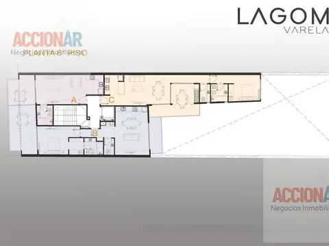 Departamento 2 ambientes con 1 baño