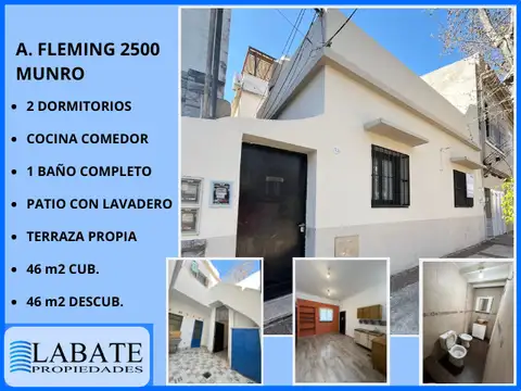 PH de 3 ambientes al frente con patio y terraza