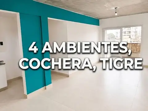 Departamento en venta 4 Amb Cochera Balcón Tigre