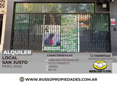 Alquiler Local 60 m² San Justo
