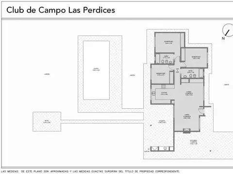 VENTA CASA 4 AMBIENTES C/PARQUE, PISCINA Y PARRILLA EN CLUB DE CAMPO LAS PERDICES