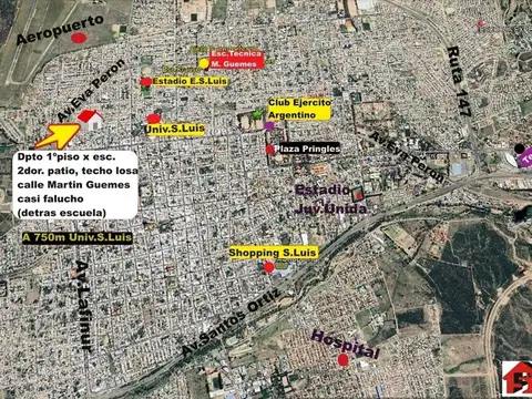 Departamento en Venta al Oeste