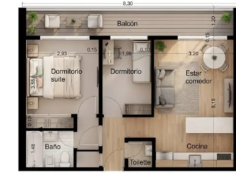 Departamento en Venta en General San Martin, USD 55.000