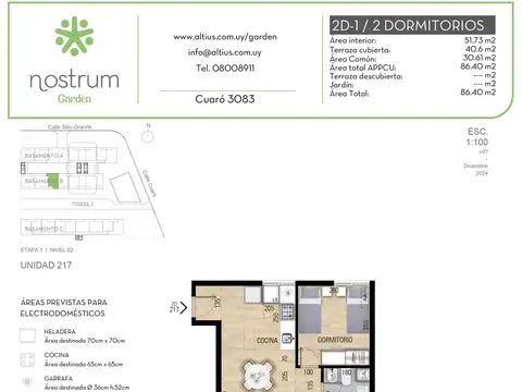VENTA 2 DORMITORIOS NOSTRUM GARDEN PRADO