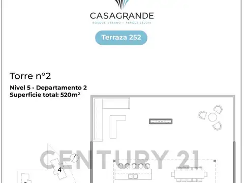 Departamento en Venta de 5 ambientes