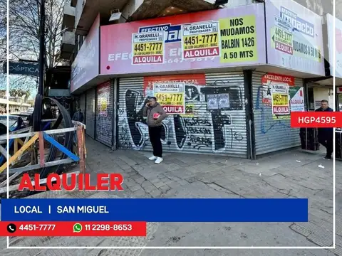 Local - Alquiler - Argentina, San Miguel - Av. Ricardo Balbin 1398