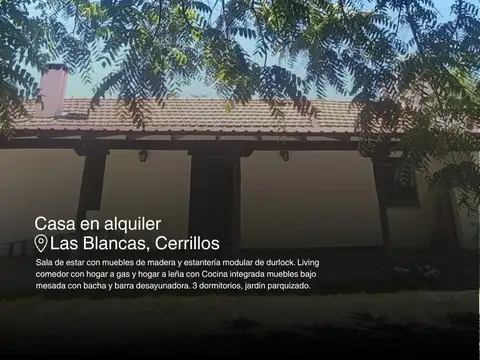 Casa en alquiler, cerrillos