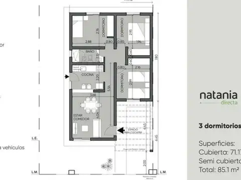 Casa en Venta de 3 dormitorios