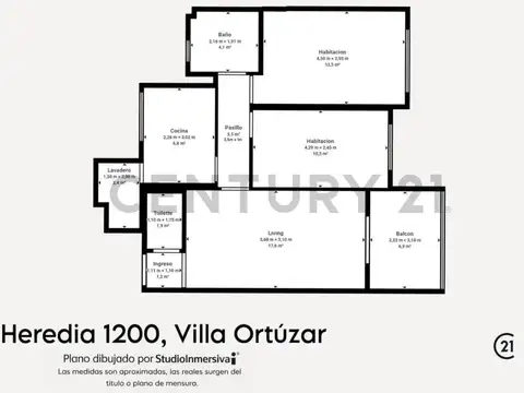 Heredia 1200, Piso 1265