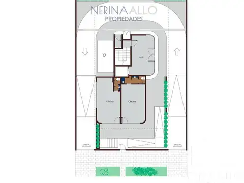 Oficina Monoambiente con 1 baño