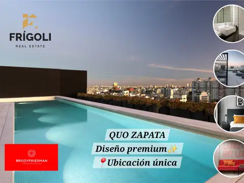 Departamento 2 Ambientes de Diseño Premium a Estrenar · 45 m² Totales con Balcón · QUO Zapata – Palermo