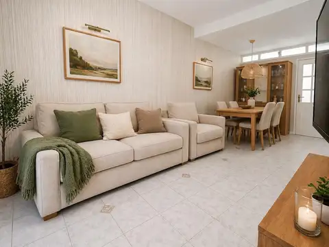 RETASADA  Venta de Casa 3 ambientes Con Cochera, Patio y Parrilla en Flores