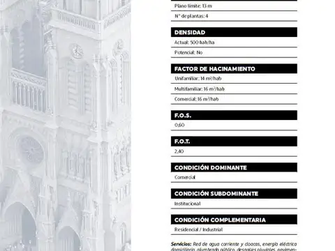 Terreno en Venta de 1182,0 m2