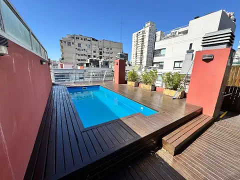 Alquiler 2 ambientes con balcón - Piscina y Parrilla - Palermo - Apto