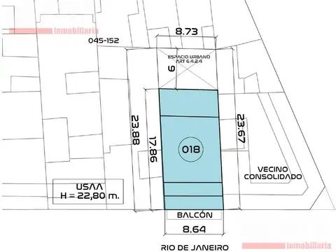 Terreno en Venta en Caballito, USD 550.000