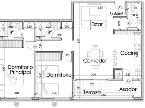 Venta Departamentos Nuevo Malagueño Torre View 2 dorm Amenities