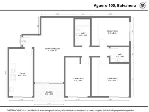 Departamento en Venta en Balvanera, USD 136.000