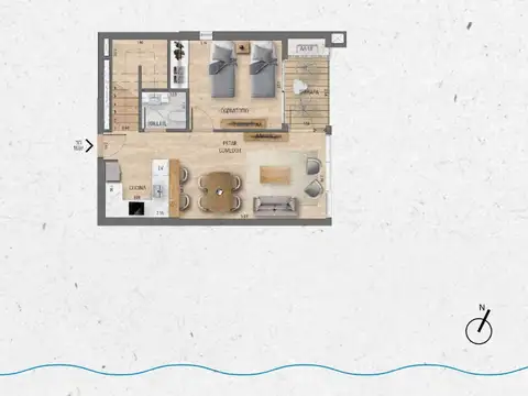 VENTA Duplex 3 dormitorios Lago Calcagno