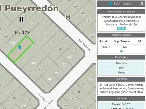 VENTA LOTE 420 MTR - OPORTUNIDAD EN FELIX U. CAMET