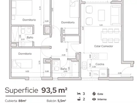 Departamento en Venta de 4 ambientes