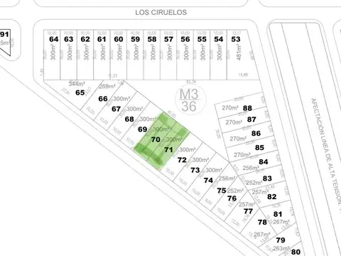 Terreno en Venta 30  mts Fondo