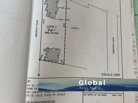 Terreno en Venta en Barrio Amancay, USD 450.000