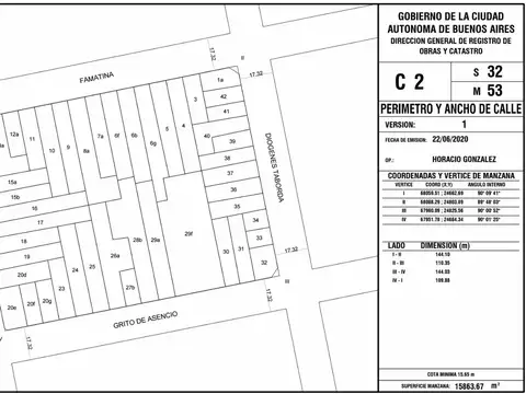 Terreno en Venta en Parque Patricios, USD 120.000