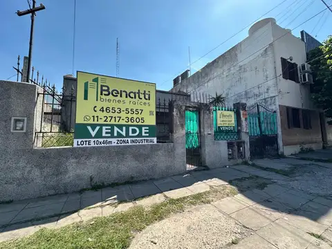 LOTE CON MEJORAS 10X43. ZONA INDUSTRIAL