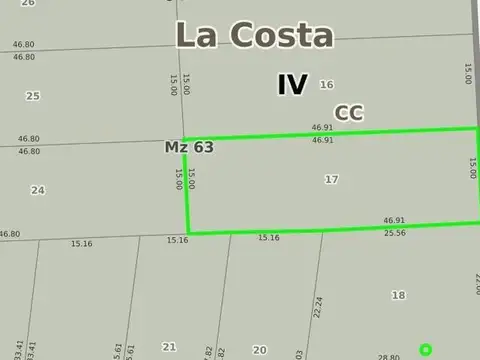 Terreno en venta - 704Mts2 - Costa del Este