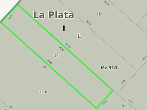 Terreno en Venta de 360,0 m2