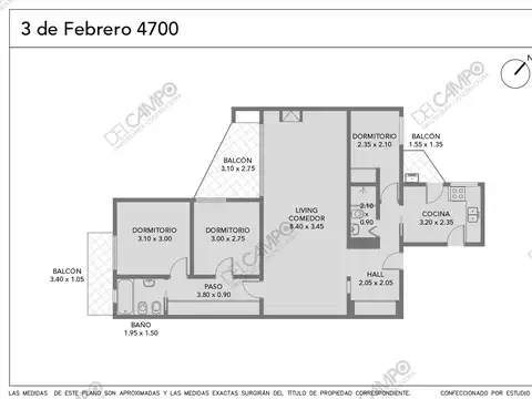 Departamento en Venta de 3 dormitorios